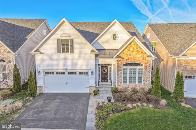 view of front of home featuring a garage