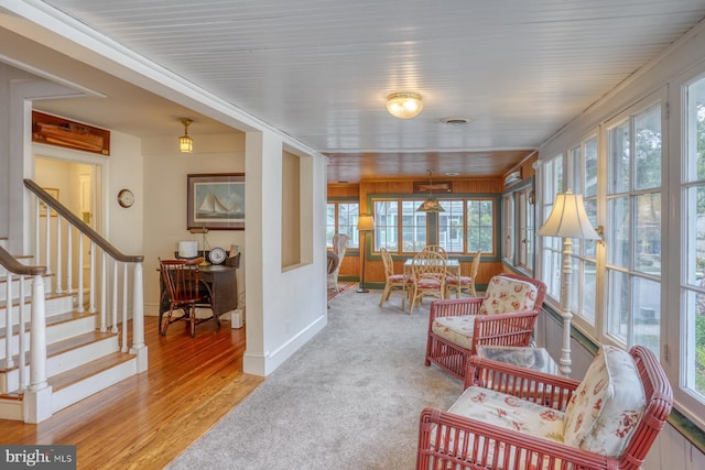 view of sunroom / solarium