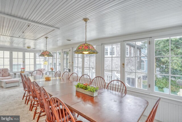 view of sunroom