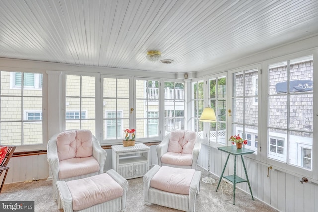 view of sunroom