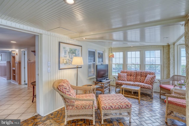 view of sunroom