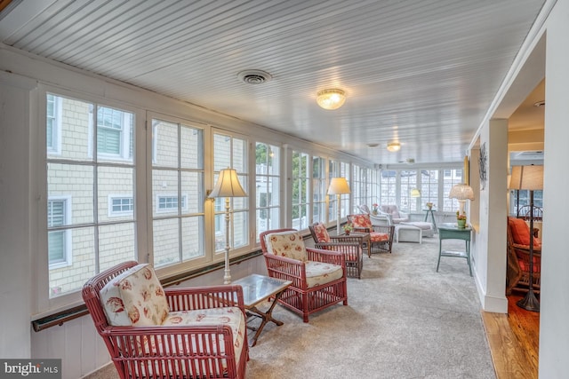 view of sunroom