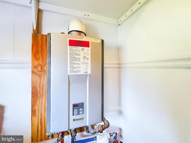 details with tankless water heater