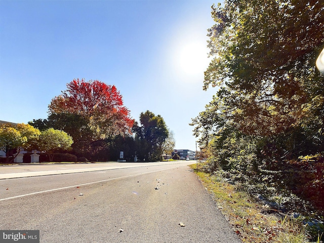 view of road