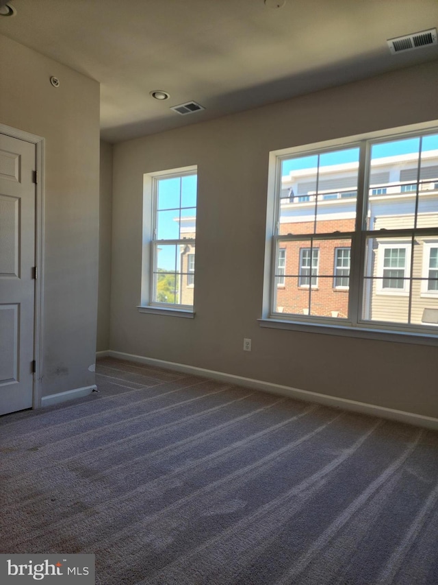 view of carpeted empty room