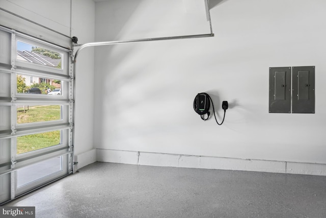 garage featuring electric panel