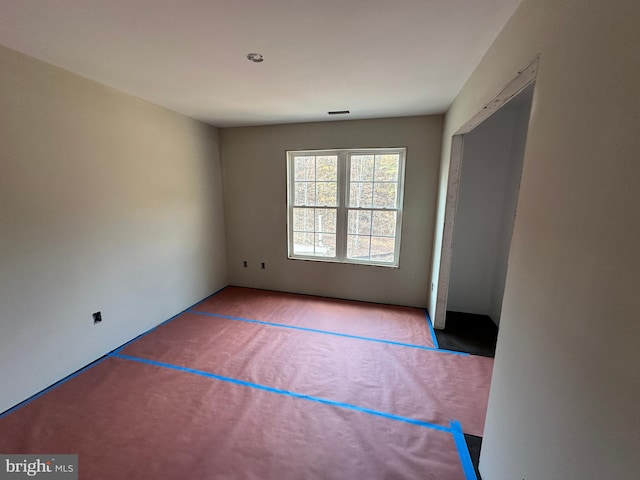 view of carpeted empty room