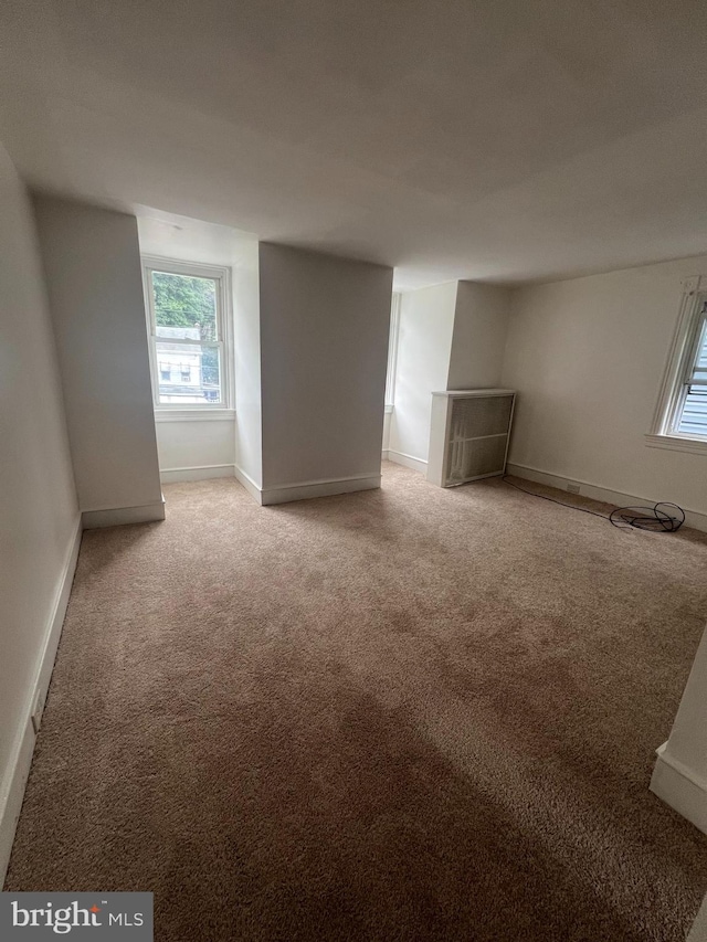 view of carpeted empty room