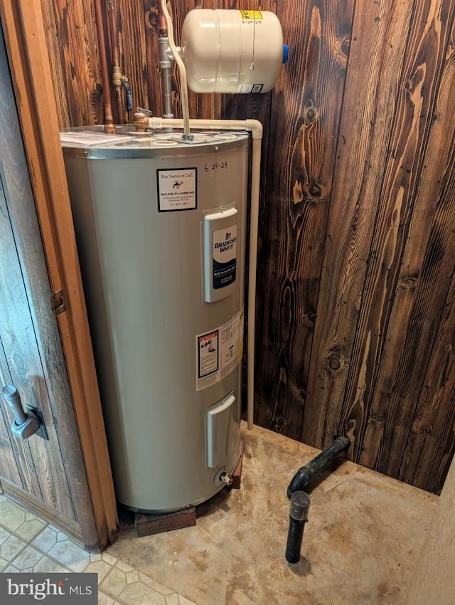 utilities featuring electric water heater