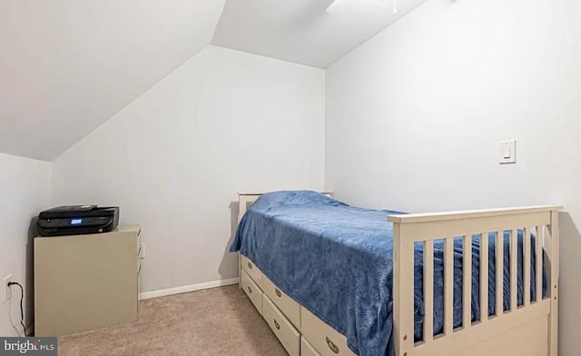 31 S Jersey Ave, Dorothy, NJ 08317 - carpeted bedroom with lofted ceiling and baseboards
