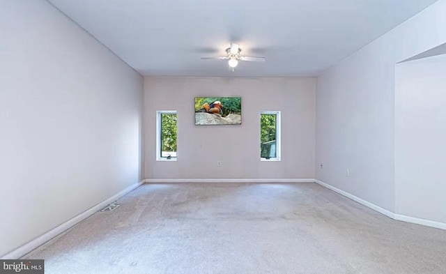 31 S Jersey Ave, Dorothy, NJ 08317 - empty room featuring a ceiling fan, baseboards, and carpet