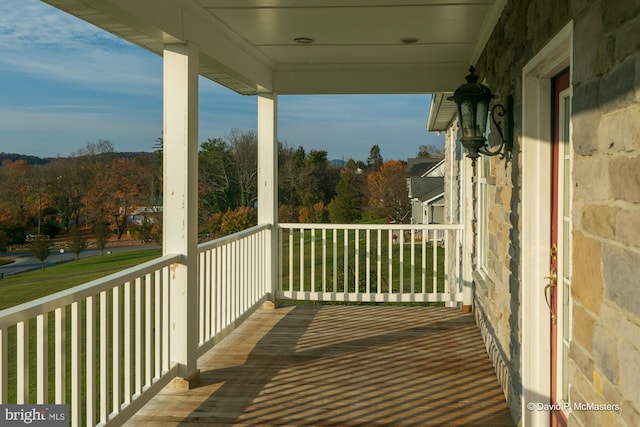 view of balcony