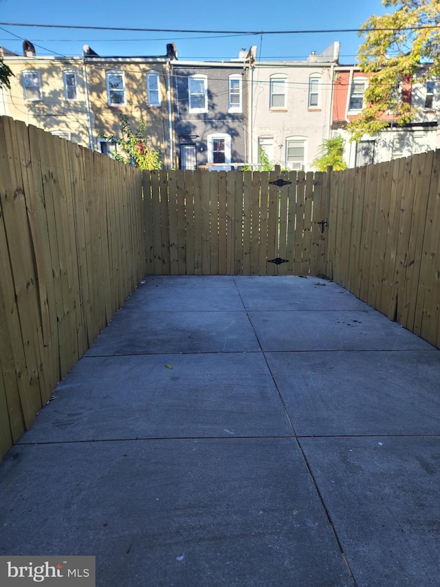 view of patio with fence