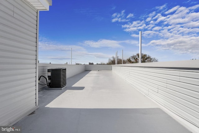 view of patio featuring cooling unit