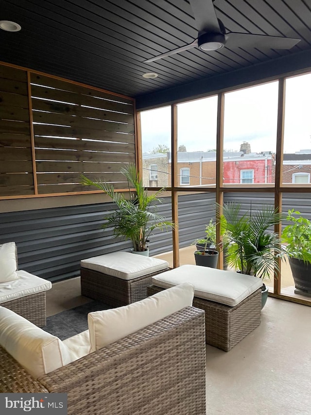 view of sunroom / solarium