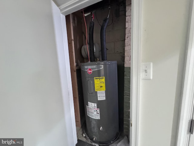 utilities featuring electric water heater