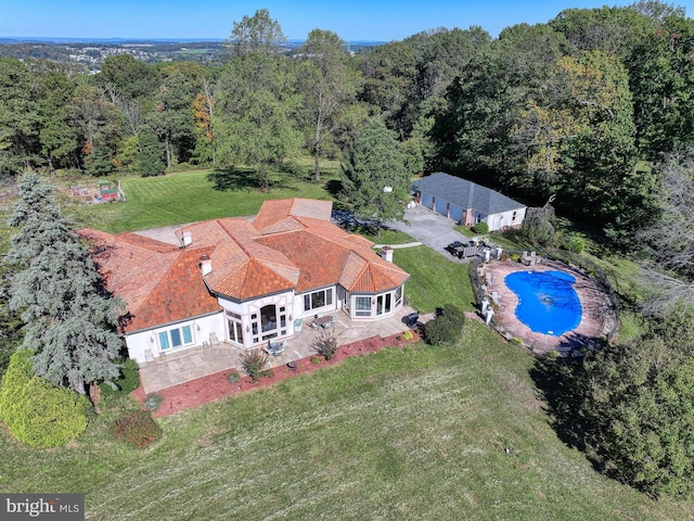 birds eye view of property