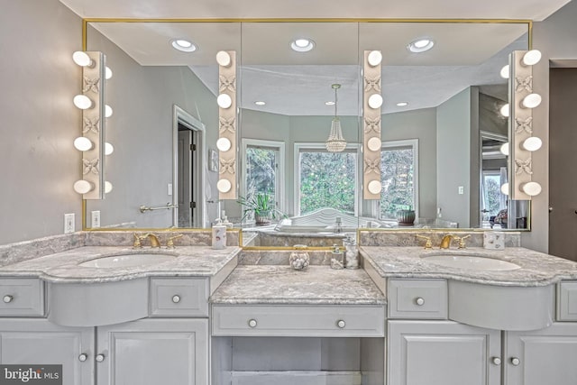 bathroom with vanity