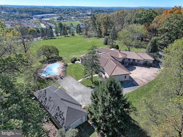 birds eye view of property