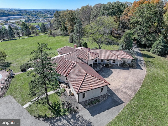 birds eye view of property