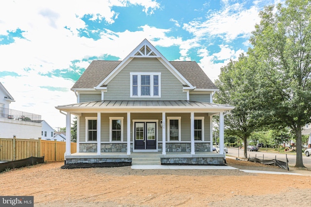 view of front of house with a porch