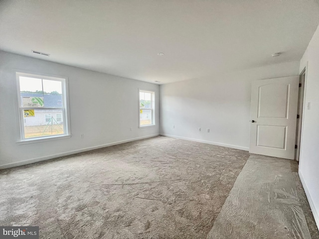 view of carpeted empty room