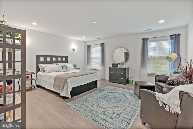 bedroom featuring wood-type flooring