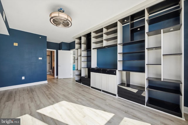 unfurnished living room featuring hardwood / wood-style flooring