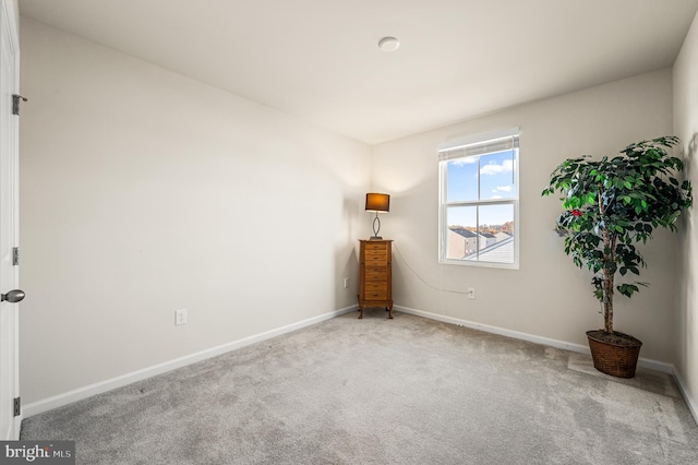 spare room featuring carpet floors