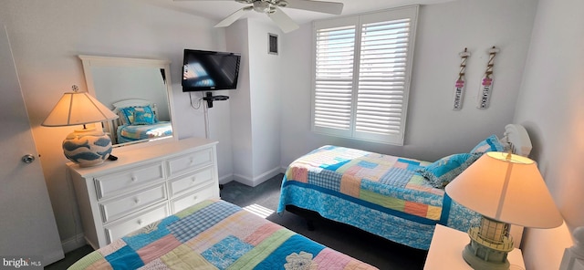 1 Virginia Ave Unit 501, Rehoboth Beach, DE 19971 - bedroom featuring carpet floors, baseboards, and a ceiling fan