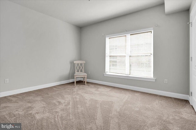 view of carpeted empty room