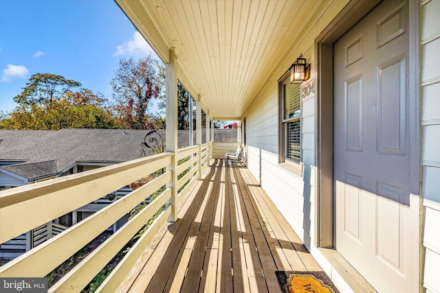 view of deck