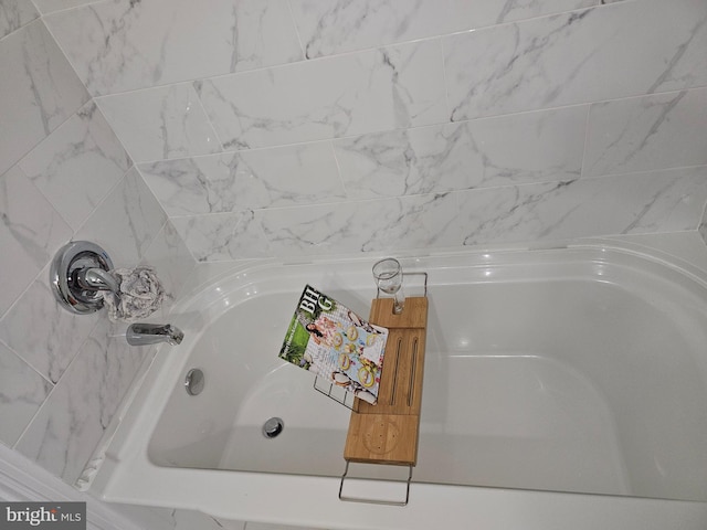 bathroom featuring a bathing tub