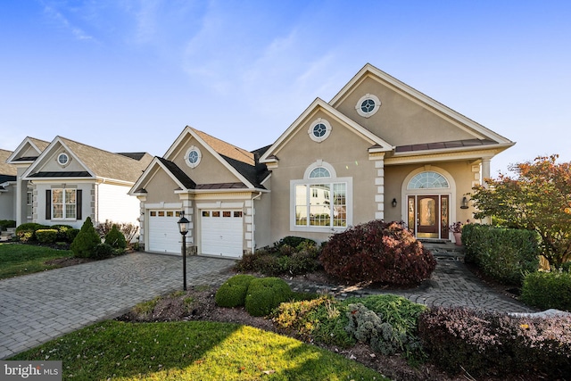 view of front of house featuring a garage