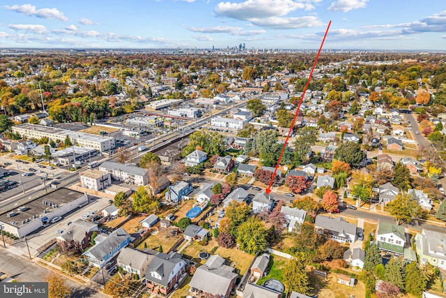 birds eye view of property