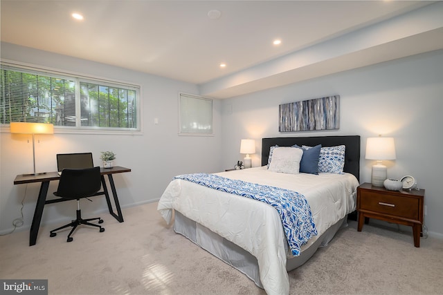 bedroom featuring carpet flooring