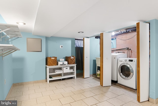 washroom featuring washer / clothes dryer