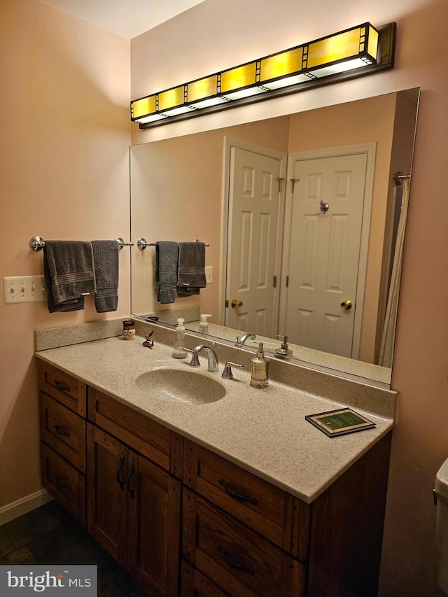 bathroom featuring vanity