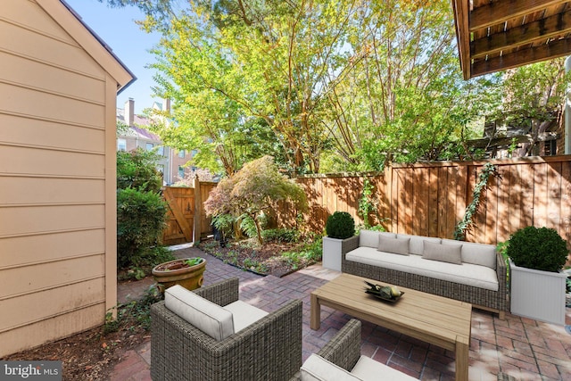 view of patio / terrace with outdoor lounge area