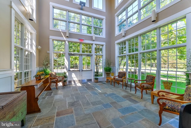 sunroom / solarium with plenty of natural light