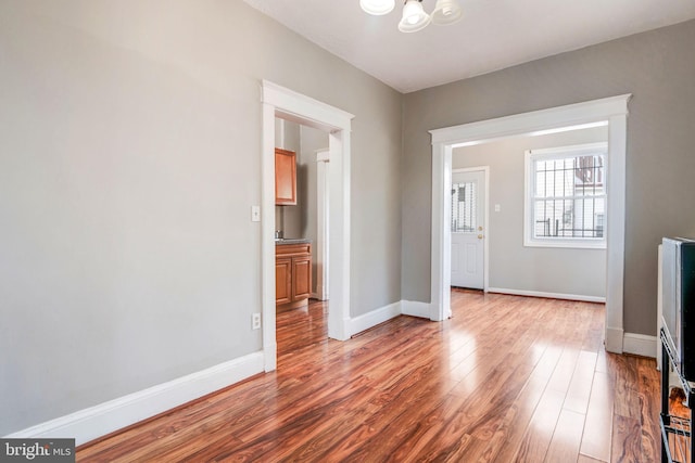 interior space featuring hardwood / wood-style floors