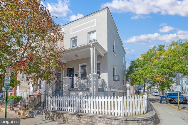 view of front of home with a porch