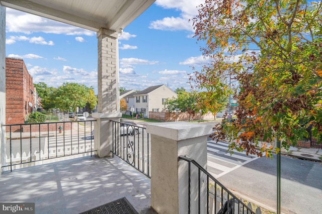 view of balcony