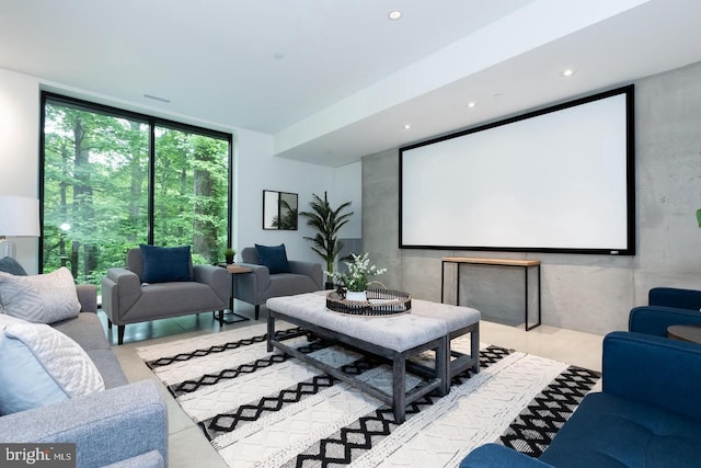 view of home theater room