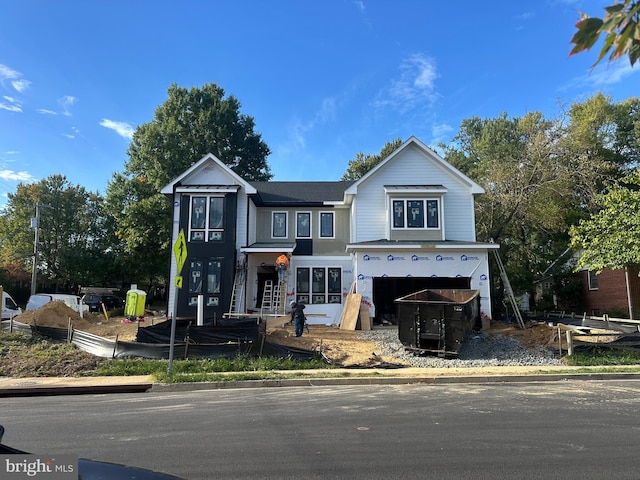 view of front of home with an attached garage