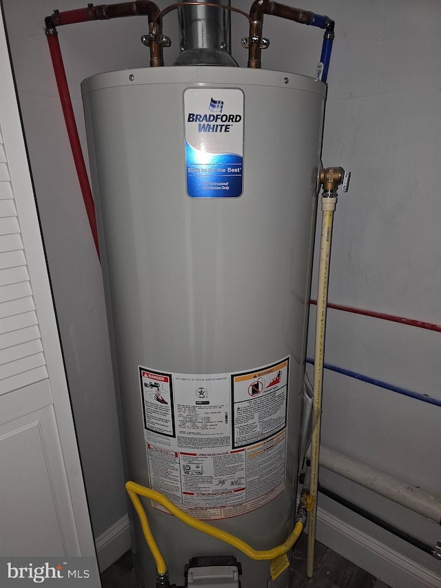 utilities featuring gas water heater