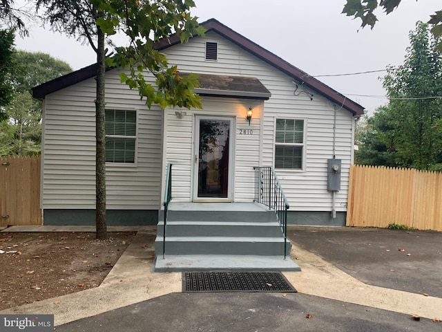 view of bungalow-style house