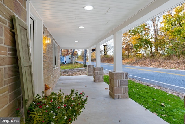 view of patio / terrace featuring a porch