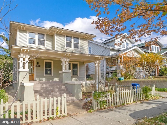 view of front of house featuring a porch