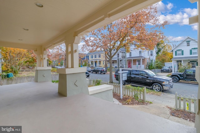 view of patio / terrace with covered porch